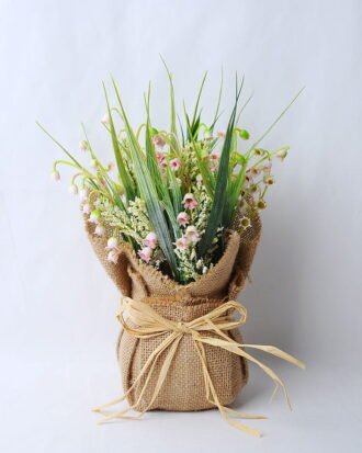 Artificial Flower 20*19*26CM Bell flower in linen wrapped GS-52819019-P1 Potted Flowers&Plants YeahFlower is one of Chinese leading OEM manufacturers and exporters , supplying the silk flowers, wholesale artificial trees Artificial Flower 20*19*26CM Bell flower in linen wrapped GS-52819019-P1