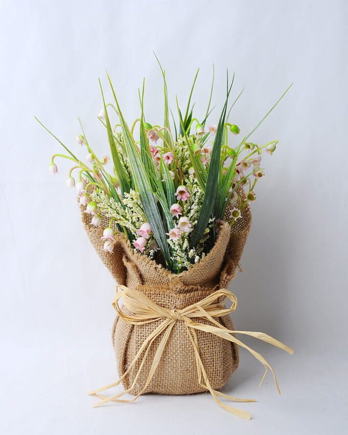 Artificial Flower 20*19*26CM Bell flower in linen wrapped GS-52819019-P1