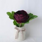 Artificial Flower 18*12*17CM Camellia Rose In Ceramic Pot GS-06919040-Z1