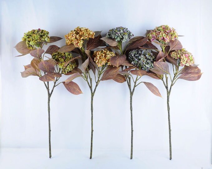 Artificial Flower 42*85CM Hydrangea*3 GS-39119022-B1 2 Artificial Flower 42*85CM Hydrangea*3 GS-39119022-B1
