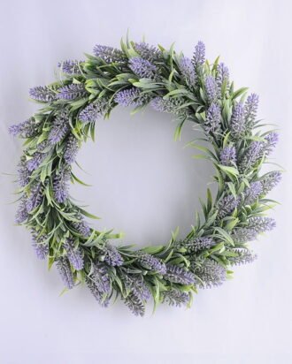 Artificial Flower D:39CM Lavender garland GS-54419004 WREATH YeahFlower is one of Chinese leading OEM manufacturers and exporters , supplying the silk flowers, wholesale artificial trees Artificial Flower D:39CM Lavender garland GS-54419004