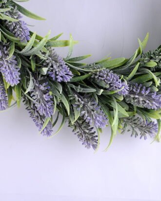 Artificial Flower D:39CM Lavender garland GS-54419004 WREATH YeahFlower is one of Chinese leading OEM manufacturers and exporters , supplying the silk flowers, wholesale artificial trees Artificial Flower D:39CM Lavender garland GS-54419004