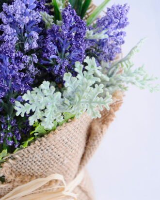 Artificial Flower 17*13*29CM Lavender with linen wrapped GS-52819011