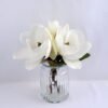 Artificial Flower 24*15*30CM Magnolia*3 in glass pot with fake water GS-52719037