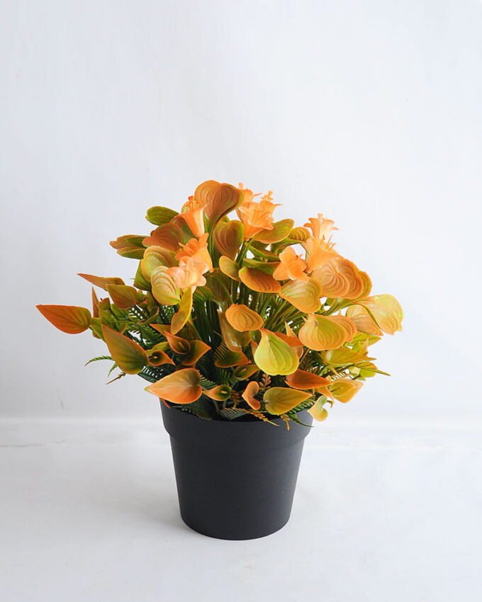 Artificial Flower 19*19*21cm Mini flower in plastic pot GS-03319254-O1 1 Artificial Flower 19*19*21cm Mini flower in plastic pot GS-03319254-O1