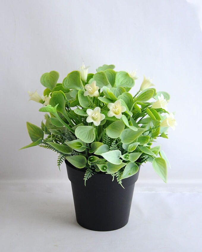 Artificial Flower 19*19*21cm Mini flower in plastic pot GS-03319254-W1