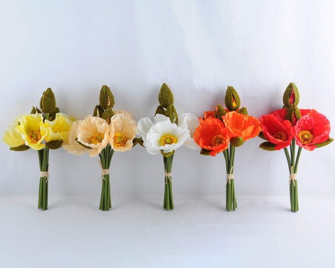 Artificial Flower 22*35CM Papaver*7 GS-37519008-C1