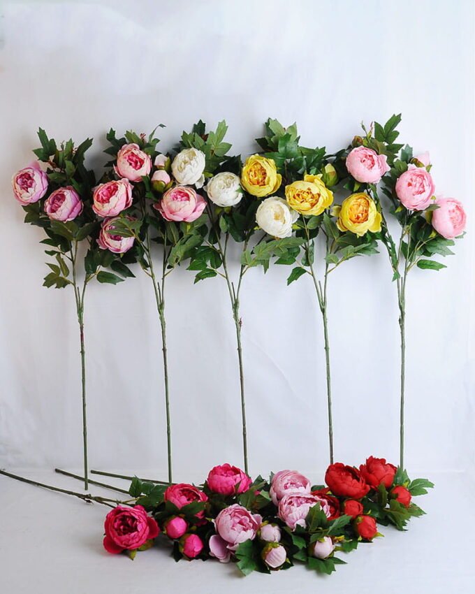 Artificial Flower 26*89CM Peony Bush*6 GS-17819014-R2