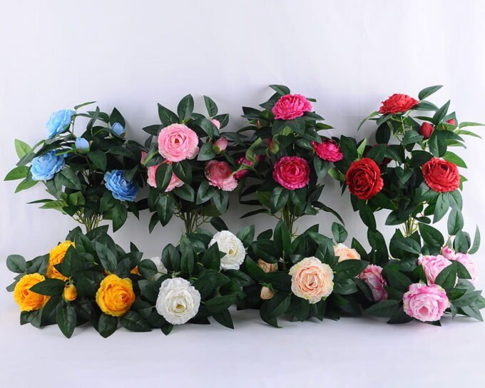 Artificial Flower 31*36CM Peony Bush*7 GS-54519001-B1
