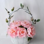 Artificial Flower 34*24*40CM Peony In Basket GS-06919044