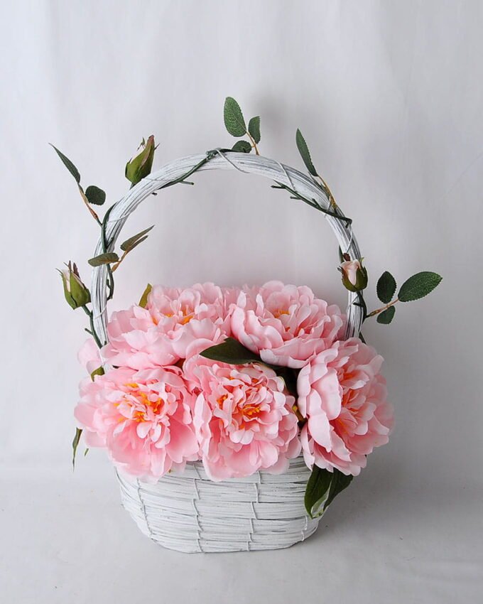Artificial Flower 34*24*40CM Peony In Basket GS-06919044 1 Artificial Flower 34*24*40CM Peony In Basket GS-06919044