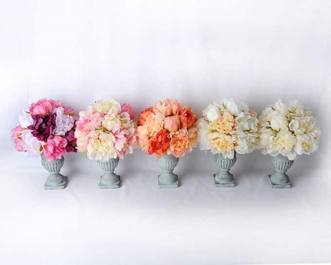 Artificial Flower 22*22*32CM Peony In Paper Pot GS-06919058-C1