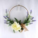 Artificial Flower 48*42cm Peony&Lavender with metal frame GS-52719046