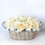 Artificial Flower 28*18*15CM Rose in basket GS-06919033-W2