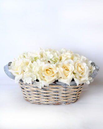 Artificial Flower 28*18*15CM Rose in basket GS-06919033-W2 Potted Flowers&Plants YeahFlower is one of Chinese leading OEM manufacturers and exporters , supplying the silk flowers, wholesale artificial trees Artificial Flower 28*18*15CM Rose in basket GS-06919033-W2