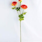 Artificial Flower 18*66CM Singel Ranunculus Spray*3 GS-25819003-O1