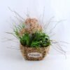 Artificial Flower 26*22*27CM Succulent in basket GS-30319006+P