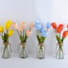 Artificial Flower 23*24*44CM TULIP*6 IN GLASS POT WITH FAKE WATER GS-52719029-C1