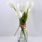 Artificial Flower 23*24*44CM TULIP*6 IN GLASS POT WITH FAKE WATER GS-52719029-W1
