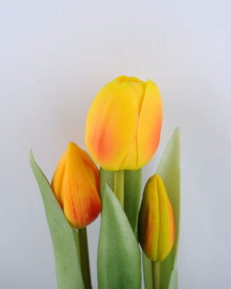 Artificial Flower 7.5*24CM Tulip*3 in plastic pot GS-24519010-O1