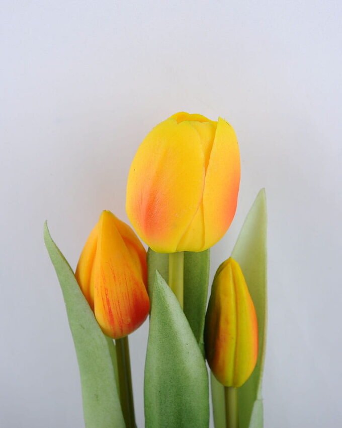 Artificial Flower 7.5*24CM Tulip*3 in plastic pot GS-24519010-O1