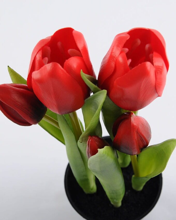Artificial Flower 9*5*26CM Tulip*5 in plastic pot GS-24519011-R1