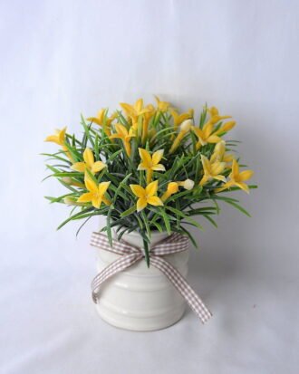 Artificial Flower 16*18*16CM Wild Flowers In Ceramic Pot GS-06919039-Y1