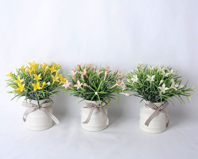 Artificial Flower 16*18*16CM Wild Flowers In Ceramic Pot GS-06919039-Y1
