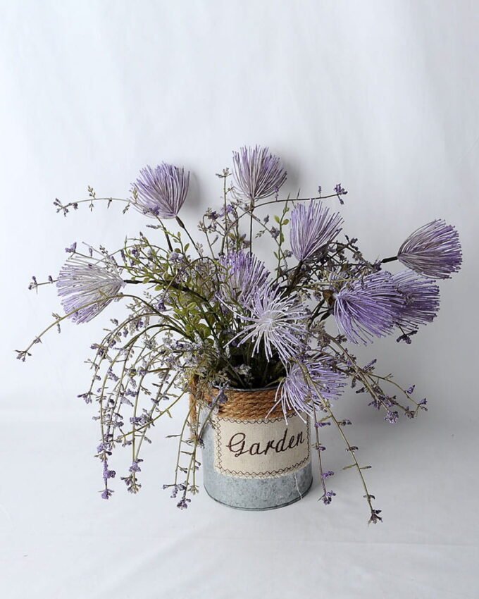 Artificial Flower 40*40*37cm Wild flower in metal pot GS-03319265 1 Artificial Flower 40*40*37cm Wild flower in metal pot GS-03319265