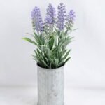 Artificial Flower 7.5*7.5*28CM lavender in tin pot GS-06919017+P