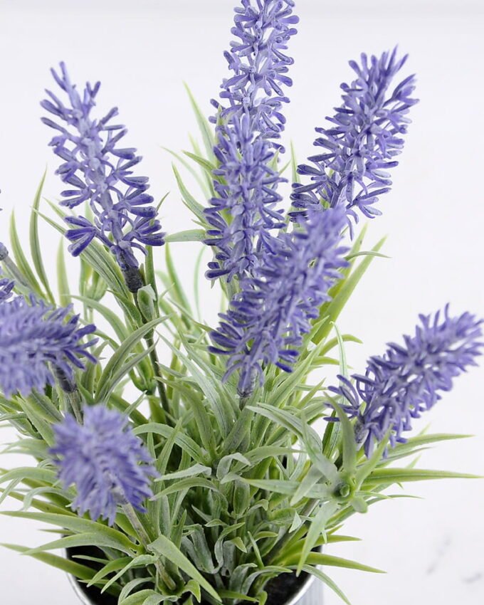 Artificial Flower 7.5*7.5*28CM lavender in tin pot GS-06919018+P