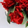 Artificial Flower 30*25*26cm peony in metal frame with flax bag GS-06919022-R1
