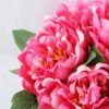 Artificial Flower 30*25*26cm peony in metal frame with flax bag GS-06919022-Z1