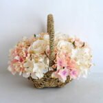 Artificial Flower 27*20*22cm rose hydrangea in basket GS-06919026-C1