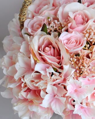 Artificial Flower 27*20*22cm rose hydrangea in basket GS-06919026-P3 Potted Flowers&Plants YeahFlower is one of Chinese leading OEM manufacturers and exporters , supplying the silk flowers, wholesale artificial trees Artificial Flower 27*20*22cm rose hydrangea in basket GS-06919026-P3