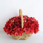 Artificial Flower 27*20*22cm rose hydrangea in basket GS-06919026-R1