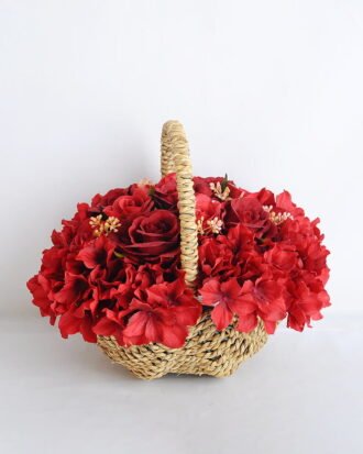 Artificial Flower 27*20*22cm rose hydrangea in basket GS-06919026-R1 Potted Flowers&Plants YeahFlower is one of Chinese leading OEM manufacturers and exporters , supplying the silk flowers, wholesale artificial trees Artificial Flower 27*20*22cm rose hydrangea in basket GS-06919026-R1