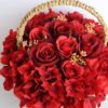 Artificial Flower 27*20*22cm rose hydrangea in basket GS-06919026-R1