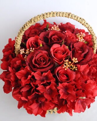 Artificial Flower 27*20*22cm rose hydrangea in basket GS-06919026-R1 Potted Flowers&Plants YeahFlower is one of Chinese leading OEM manufacturers and exporters , supplying the silk flowers, wholesale artificial trees Artificial Flower 27*20*22cm rose hydrangea in basket GS-06919026-R1
