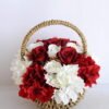 Artificial Flower 27*20*22cm rose hydrangea in basket GS-06919026-R2