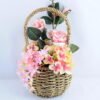 Artificial Flower 15*18*30cm rose hydrangea in basket GS-06919028-P1