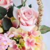Artificial Flower 15*18*30cm rose hydrangea in basket GS-06919028-P1