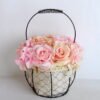 Artificial Flower 20*20*30cm rose hydrangea in basket GS-06919029-P3