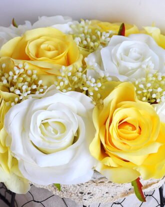 Artificial Flower 20*20*30cm rose hydrangea in basket GS-06919029-Y1 Potted Flowers&Plants YeahFlower is one of Chinese leading OEM manufacturers and exporters , supplying the silk flowers, wholesale artificial trees Artificial Flower 20*20*30cm rose hydrangea in basket GS-06919029-Y1