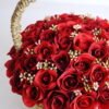 Artificial Flower 22*22*26cm rose in basket GS-06919027-R1