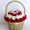 Artificial Flower 22*22*26cm rose in basket GS-06919027-R2