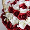 Artificial Flower 22*22*26cm rose in basket GS-06919027-R2