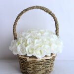 Artificial Flower 22*22*26cm rose in basket GS-06919027-W1