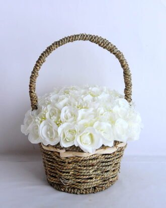 Artificial Flower 22*22*26cm rose in basket GS-06919027-W1 Potted Flowers&Plants YeahFlower is one of Chinese leading OEM manufacturers and exporters , supplying the silk flowers, wholesale artificial trees Artificial Flower 22*22*26cm rose in basket GS-06919027-W1