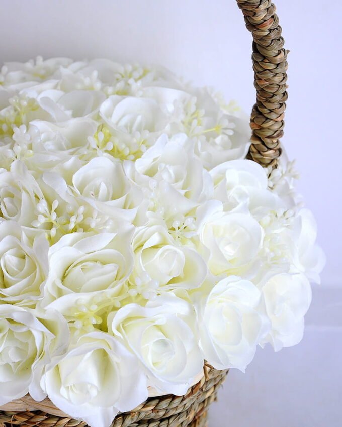 Artificial Flower 22*22*26cm rose in basket GS-06919027-W1 2 Artificial Flower 22*22*26cm rose in basket GS-06919027-W1
